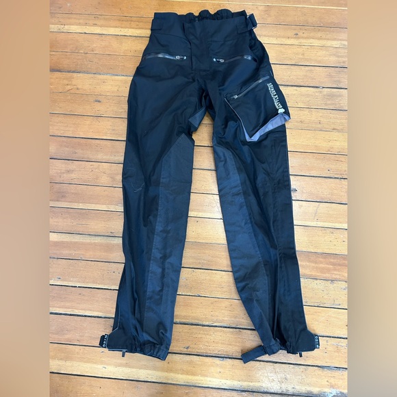 Odin mfg motorcycle rain pants Black/ battle series size medium - Picture 1 of 11